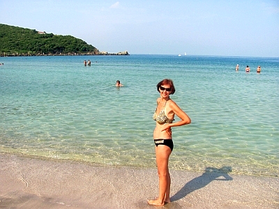 Марина на пляже
